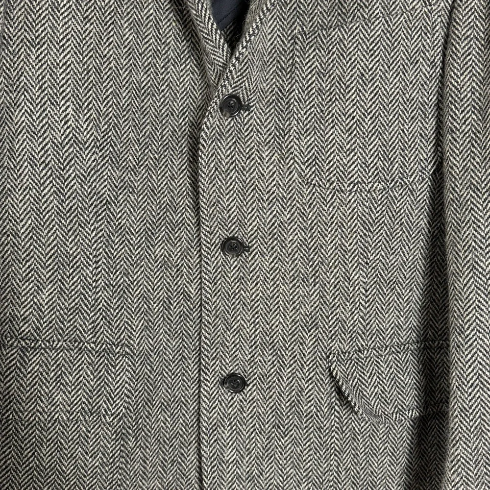 Polo Ralph Lauren Blazer Men's L Alpaca Lambs Wool Jacket Coat Tweed Vintage